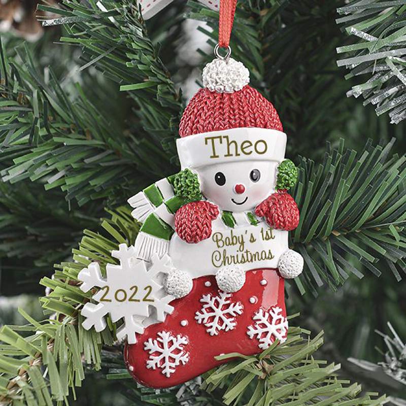 Yeti Christmas Ornament, Personalized Boy Girl Ornament, Christmas Tree  Kids Ornament, Yeti Christmas Yeit For Toddler Keepsake